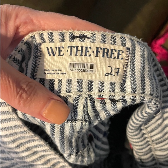 Free People Bugged Out Railroad Stripe Jeans- 27 - Picture 5 of 6
